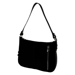 Сумка женская кожаная с замшевой вставкой Vito Torelli 1068 6003/1000 черная