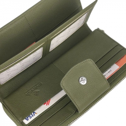 Гаманець жіночий шкіряний Eminsa 2149 11-36 хакі