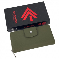 Гаманець жіночий шкіряний Eminsa 2149 11-36 хакі