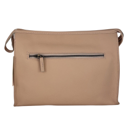 ​Косметичка жіноча шкіряна Genuine Leather 6521 пудрова