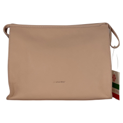 ​Косметичка жіноча шкіряна Genuine Leather 6521 пудрова