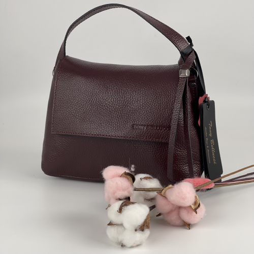 Сумка жіноча шкіряна Tony Bellucci 0059-1905 бордова