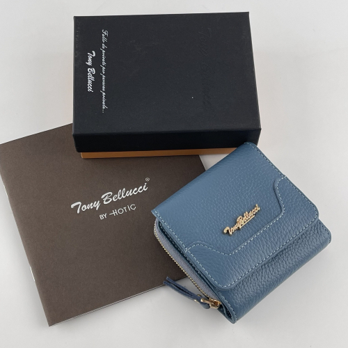 Гаманець жіночий шкіряний Tony Bellucci 864-215 блакитний