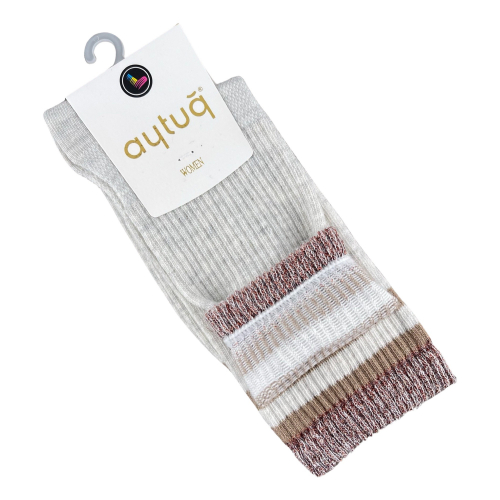 Шкарпетки жіночі Aytug Cotton 41077 високі світло-сірий Size 36-40