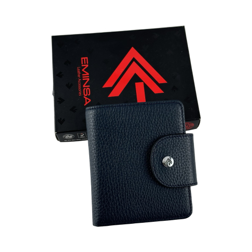 Кошелек женский кожаный Eminsa 2154 37-19 темно-синий