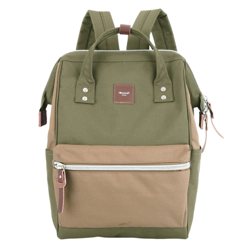 Рюкзак Himawari 1881-35 хаки с коричневым