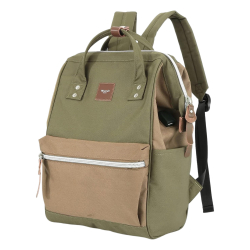 Рюкзак Himawari 1881-35 хакі з коричневим