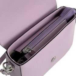 Сумка крос-боді жіноча шкіряна Karya 5068-082 світло-фіолетова