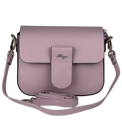 Сумка крос-боді жіноча шкіряна Karya 5068-082 світло-фіолетова