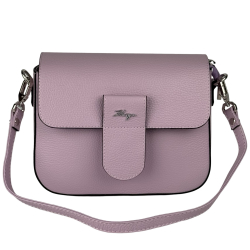 Сумка крос-боді жіноча шкіряна Karya 5068-082 світло-фіолетова