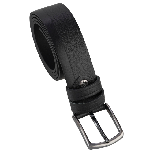 Ремень мужской кожаный Bond Non BB618-701 черный 110 см