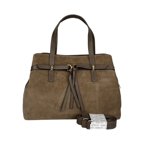 Сумка жіноча замшева Karya 2484-2 капучино