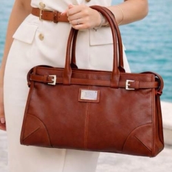 Сумка-тоут женская кожаная  Enzo Nori EN1089-KR03 коричневая