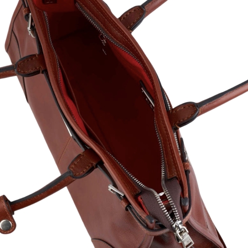 Сумка-тоут женская кожаная  Enzo Nori EN1089-KR03 коричневая