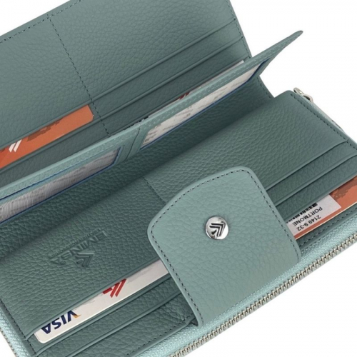 Гаманець жіночий шкіряний Eminsa 2149 9-32 блідо бірюзовий