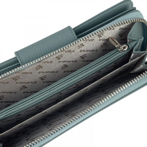 Гаманець жіночий шкіряний Eminsa 2149 9-32 блідо бірюзовий