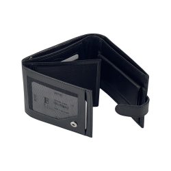 Гаманець чоловічий шкіряний гладкий Bond 529-1 чорний