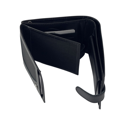 Кошелек мужской кожаный гладкий Bond 529-1 черный