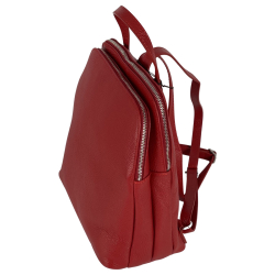 Рюкзак жіночий шкіряний Genuine Leather 05919 D58 червоний