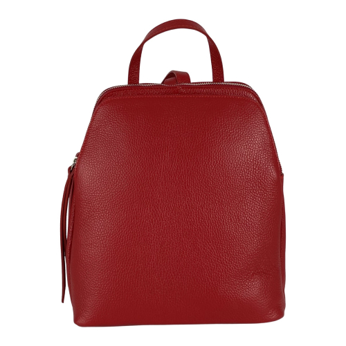 Рюкзак жіночий шкіряний Genuine Leather 05919 D58 червоний