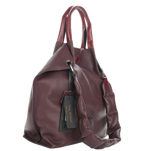 Сумка женская кожаная Tony Bellucci 0605-1905 бордовая