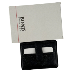 Гаманець картхолдер шкіряний Bond Non 132-281 чорний