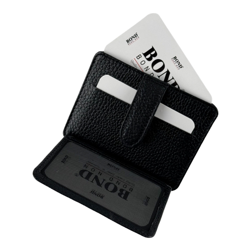 Гаманець картхолдер шкіряний Bond Non 132-281 чорний
