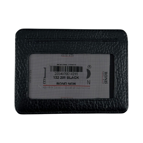 Гаманець картхолдер шкіряний Bond Non 132-281 чорний