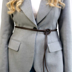 Ремень женский цилиндрический Кремень 05.05.15.03 коричневый 150 см