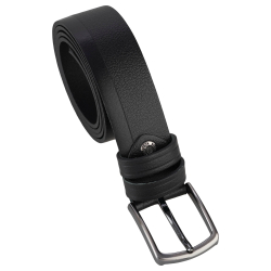 Ремінь чоловічий шкіряний Bond Non BB618-701 чорний 115 см