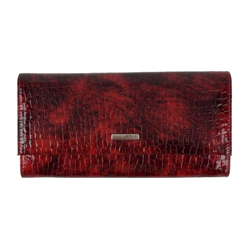 Кошелек женский кожаный лакированный Karya 1071-573 красный