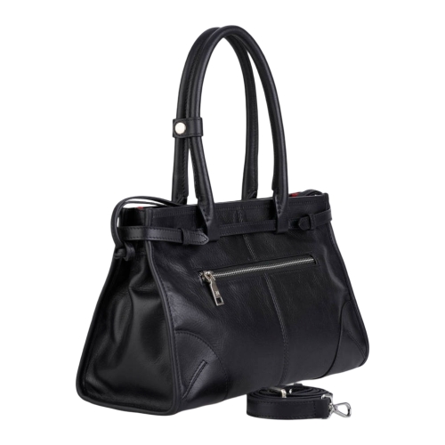 Сумка-тоут женская кожаная  Enzo Nori EN1089-KR01 черная