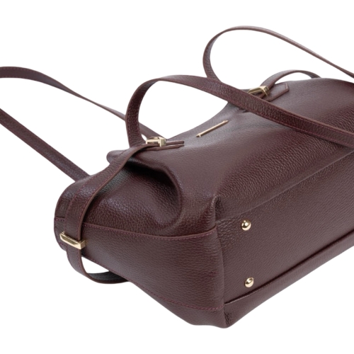 Сумка женская кожаная Enzo Nori EN1124-920 бордовая