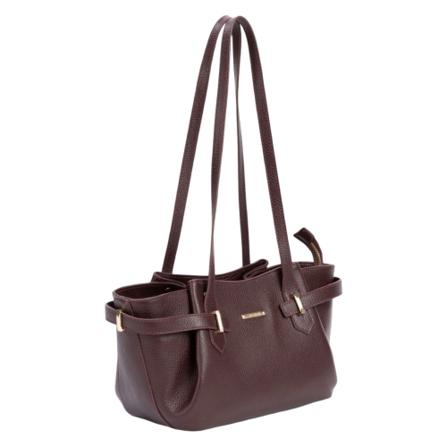 Сумка женская кожаная Enzo Nori EN1124-920 бордовая