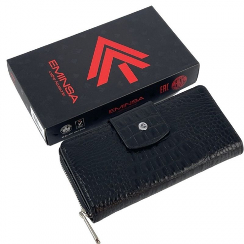 Кошелек женский кожаный Eminsa 2149 15-1 черный