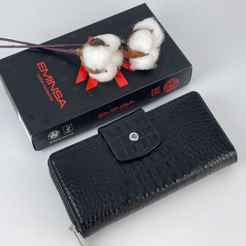 Кошелек женский кожаный Eminsa 2149 15-1 черный