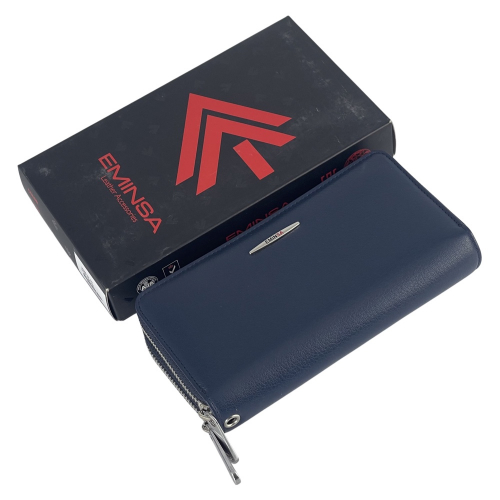 Кошелек женский кожаный Eminsa 2160 темно-синий