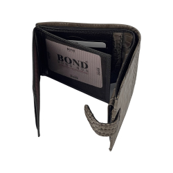 Гаманець чоловічий під крокодилячу шкіру Bond 529-354 коричневий