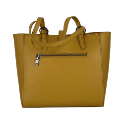 Сумка женская кожаная Genuine Leather 05415 PL36 желтая