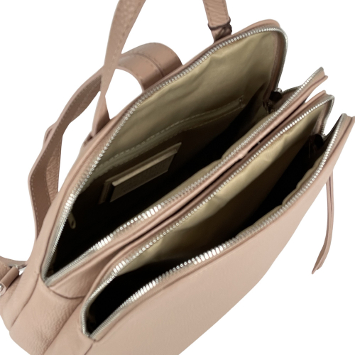 Рюкзак женский кожаный Genuine Leather 05919 D68 пудровый