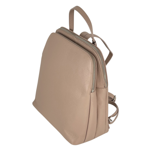 Рюкзак женский кожаный Genuine Leather 05919 D68 пудровый