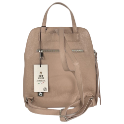 ​Рюкзак жіночий шкіряний Genuine Leather 05919 D68 пудровий