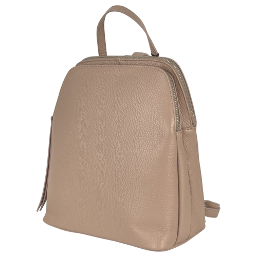 Рюкзак женский кожаный Genuine Leather 05919 D68 пудровый