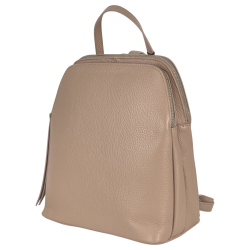 ​Рюкзак жіночий шкіряний Genuine Leather 05919 D68 пудровий