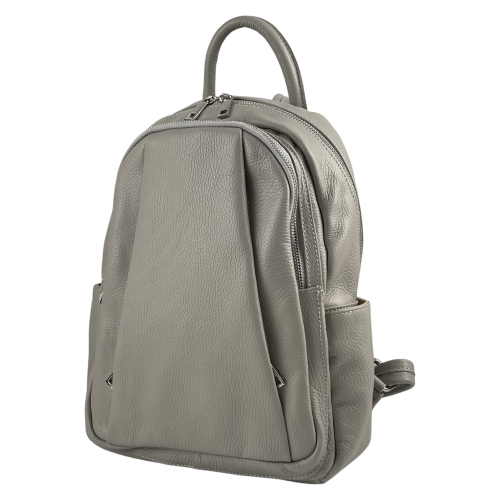 Рюкзак жіночий шкіряний Genuine Leather 543311 світло-сірий