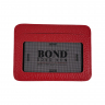 Кошелек картхолдер кожаный Bond Non 132-282 красный