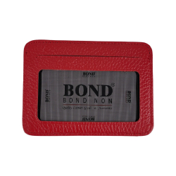 Кошелек картхолдер кожаный Bond Non 132-282 красный