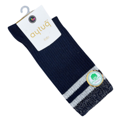 Шкарпетки жіночі Aytug Cotton 41077 високі темно-сині Size 36-40