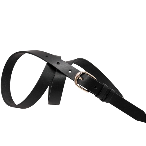 Ремень женский кожаный Кремень 05.25.00.81 черный 120 см