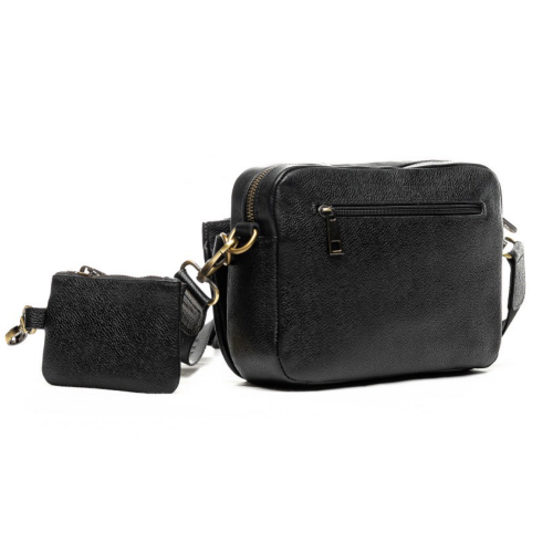 Сумка жіноча шкіряна Vittorio Safino VS 125 чорна